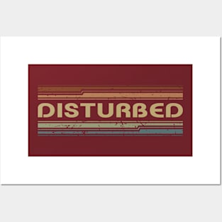 Disturbed Retro Lines Posters and Art